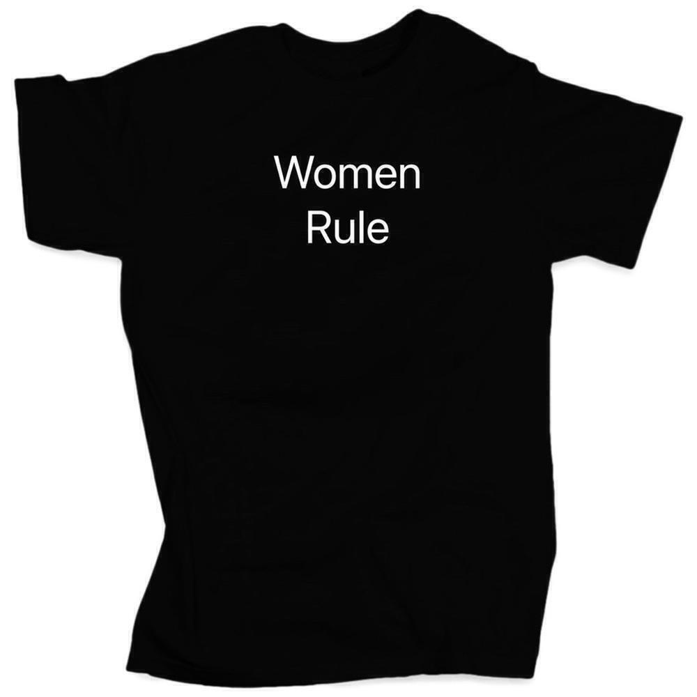 Women Rule Empowerment Feminist Statement Graphic T-Shirt